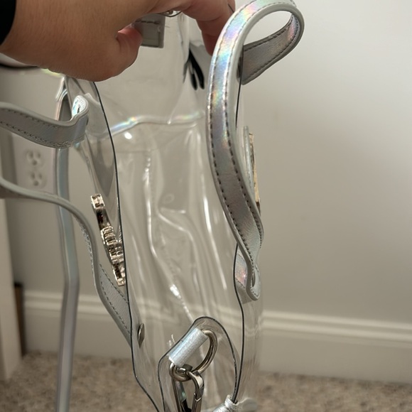 Loungefly 2 in 1 clear bag with iridescent silver accents - Picture 5 of 5